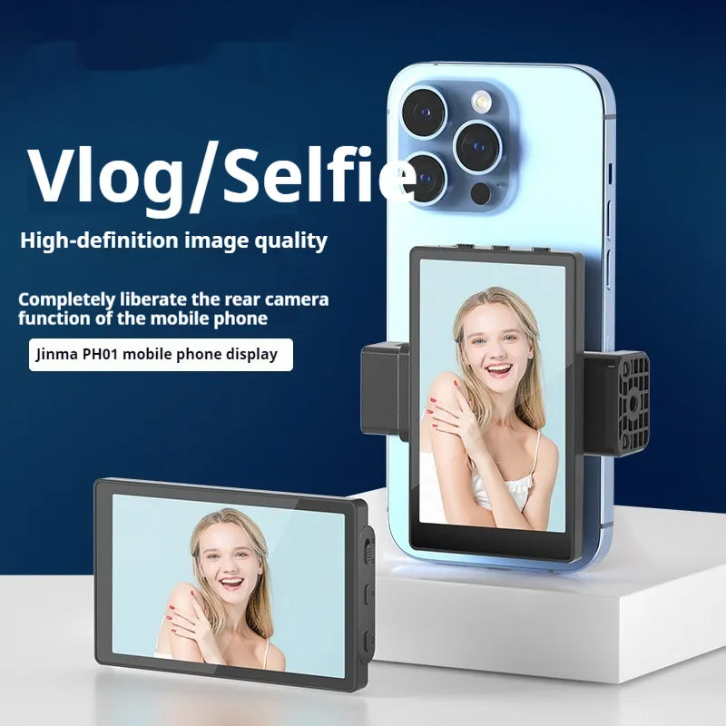 Mobile Phone Selfie Mirror Display Screen Magnetic Suction Phone Clip