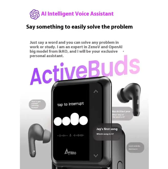 Intelligent AI Bluetooth-compatible Earphone Noise Reduction Real-time Translation